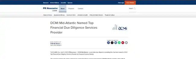 DCMI Mid-Atlantic recognition