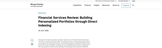Parametric Portfolio Associates recognition